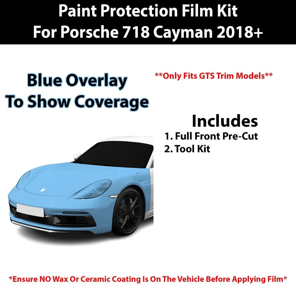 Pre Cut Paint Protection Clear Bra PPF Kit for Porsche 718 Cayman (GTS) 2018+ - Image 2 of 4