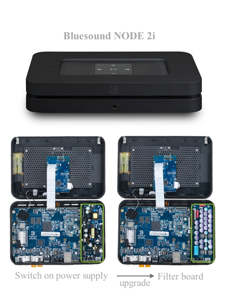 Filter Module for BLUESOUND NODE 2i Upgraded Linear Power Supply