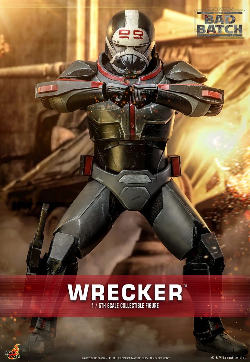 1/6 Scale Star Wars The Bad Batch Wrecker Figure Hot Toys 1/6 Scale Star Wars The Bad Batch Wrecker Figure Hot Toys