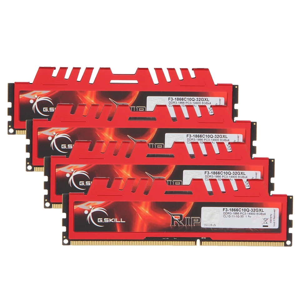 G.SKILL Ripjaws X 32GB 4x8GB DDR3 1866MHz PC3-14900U 240Pin Desktop PC Memory UK - Image 3 of 4