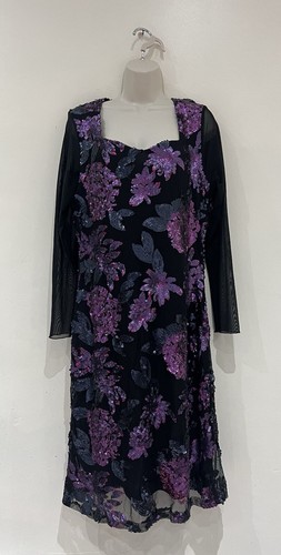 Joe Browns verziertes Damenkleid mit Pailletten (Größe UK 16) - schmale Passform