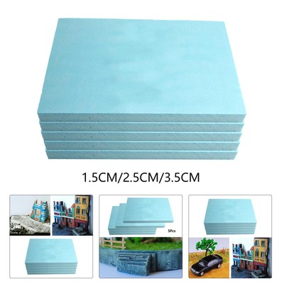 5 Stück rechteckige Schaumstoffblöcke Sculpting Sheets Foam Board Diorama Base
