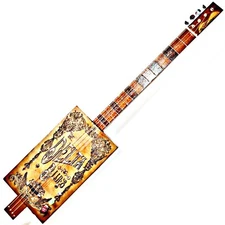 The Delta Blues Cigar Box Guitar 4 Strings Special G.P.S. By Robert Matteacci 1