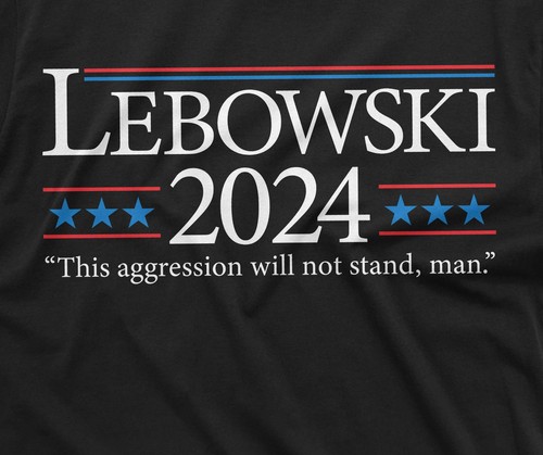 Lebowski 2024: The Dude for President - Men's Funny Political Tee Shirt - 第 3/8 張圖片