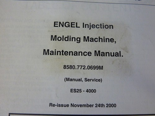 Engel Enjection Molding Machine ES25-4000 Maintenance Manual (11955) - Picture 2 of 2