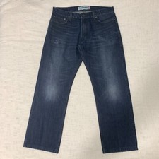 Levis Jeans Mens 34x29 Blue Pants 514 Slim Straight Dark Work Denim Tag 36x32