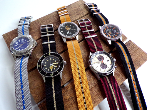 NATO ® 1pc Single Pass Twill Slant nylon RAF watch band Military strap IW SUISSE - Picture 8 of 36