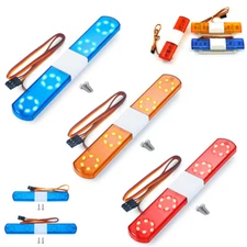 360° Rotation Police Night Flash Bright Red LED Lights for 1:10 RC Drift Car etc