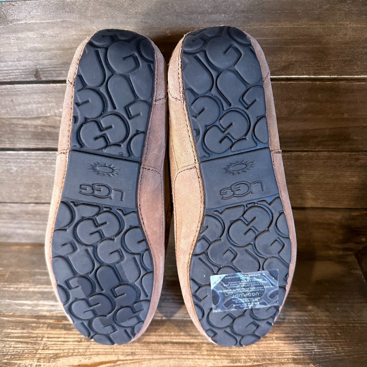 Mens Ugg Australia Ascot Brown Suede Casual Comfort Loafers  display picture 3