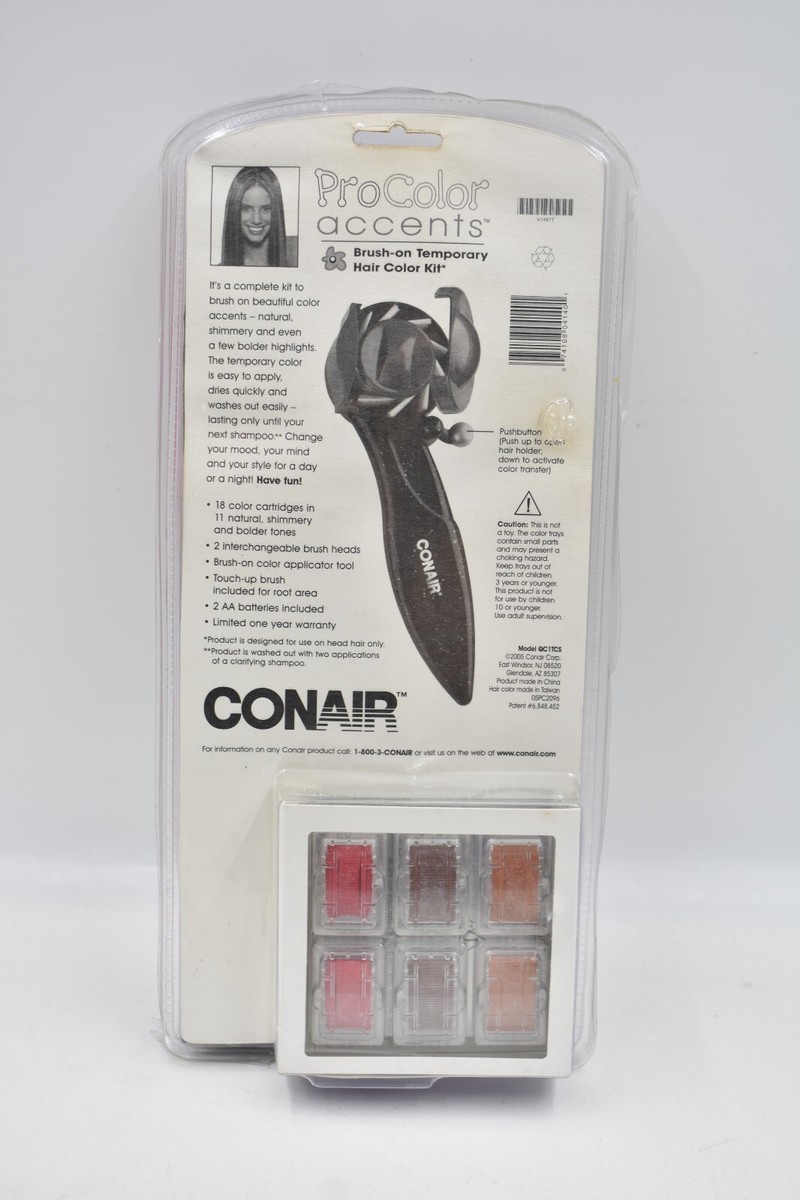 Conair ProColor Accents Brush-On Temporary Hair Color Kit New