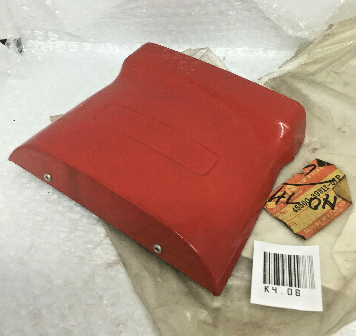 トゥ Genuine Suzuki GP100 GP125 Rear Seat Tail Panel Tool Box Cover NOS