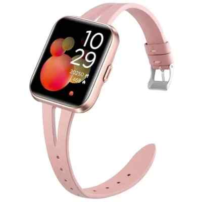 ID208 Plus Smart Watch Band Lamshaw Slim Vintage Leather Strap Replacement Co.
