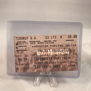 Projekt Revolution Linkin Park First Midwet Bank Concert Ticket Stub Sep 1 2007 Ebay ebay