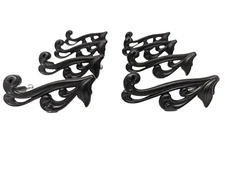 Traditional Scroll Oil Rubbed Bronze Kitchen Cabinet Pull Handle Pantry Set of 8