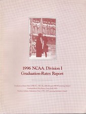 Libro de informes de tasas de graduación de la división 1 de la NCAA 1996