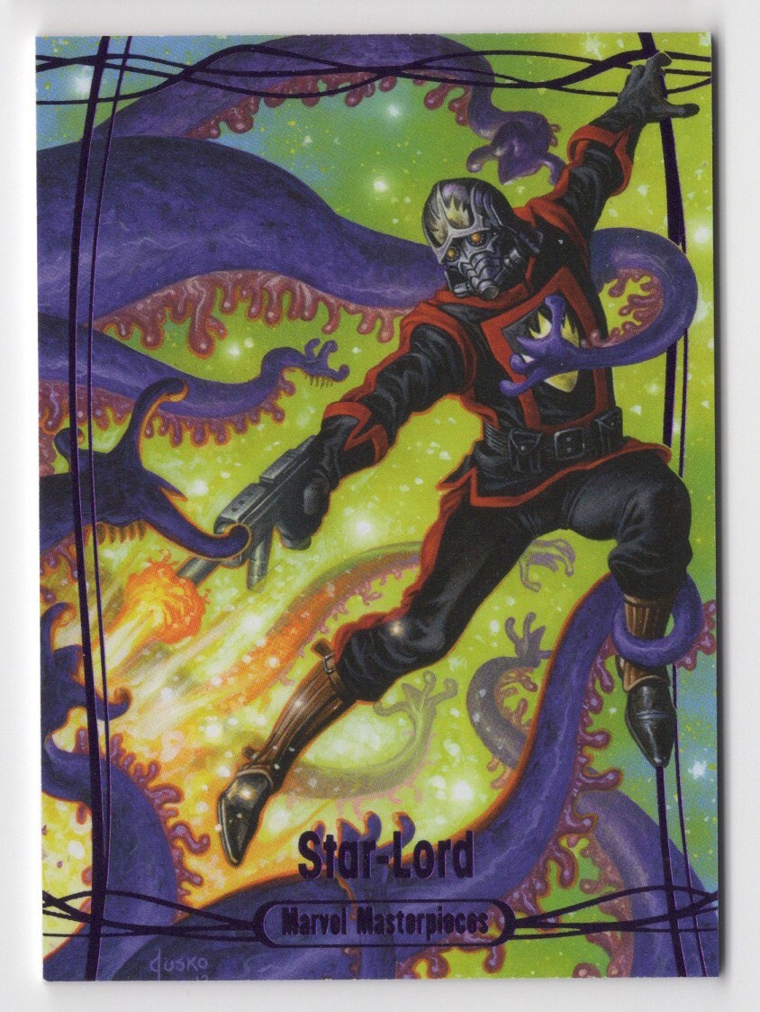 Star-Lord 2016 Upper Deck Marvel Masterpieces Card #41 Epic Purple /199