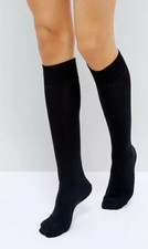 2 pairs Ladies Thermal Socks Insulated Winter Knee High School Socks
