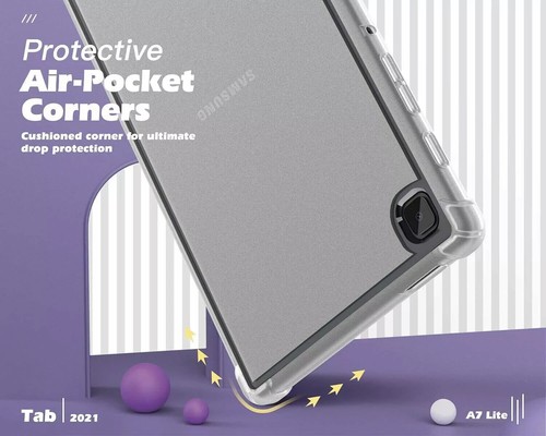 For Samsung Galaxy Tab A7 Lite Case Clear Shockproof Cover TPU Silicone - Picture 7 of 14