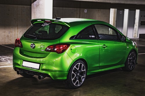 FALDON TRASERO / DIFUSOR / SPOILER OPEL CORSA E ( a partir de 2014 ) ESTILO OPC - Imagen 6 de 12