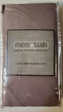 Home Dynamics Micro Lush King Pillowcases Solid Lilac