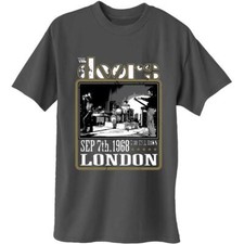 OFFICIAL LICENSED - THE DOORS - ROUNDHOUSE LONDON T SHIRT - ROCK MORRISON