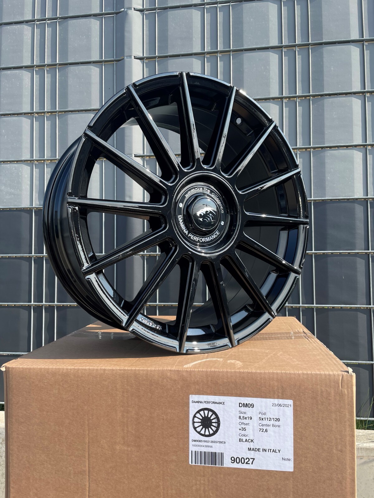 18 Zoll Felgen Damina DM09 schwarz für VW Golf 5 6 7 8 GTI GTD GTE ...