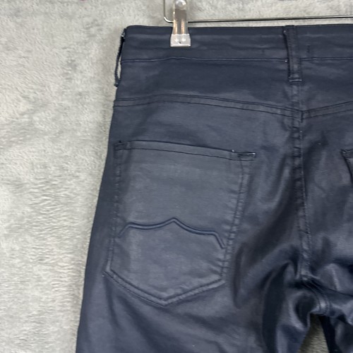 Pantalones de mezclilla Police Cassidy para hombre W30 regulares ajustados elásticos azul oscuro - Imagen 14 de 20