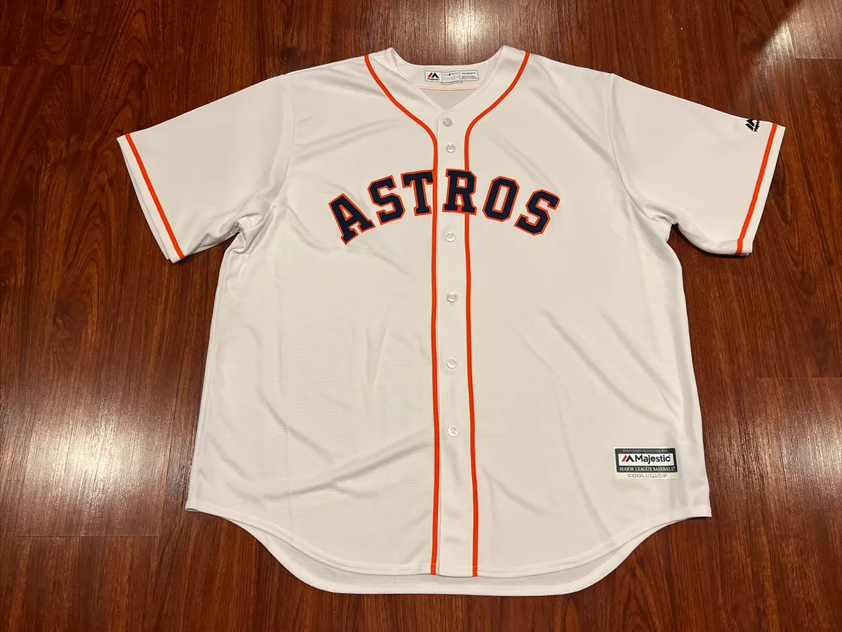 Majestic Cool Base Men's Houston Astros White Jersey 2XL XXL