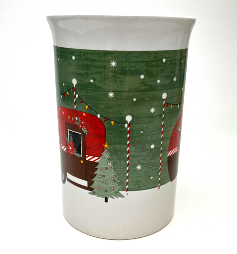 Tazza caffè Royal Norfolk Buon Natale Campeggio Scena Invernale Vacanze Camper - Foto 3 di 7