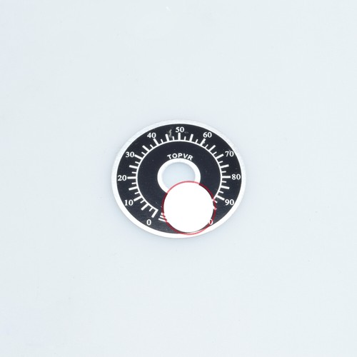 5pcs TOPVR 0-100 potentiometer knob scale digital scale Dial WTH118 WX112 - Picture 4 of 4