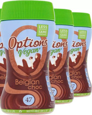 Options VEGAN BELGIUM Chocolate Drink 3 x 220 g Jars Bbe July 2026