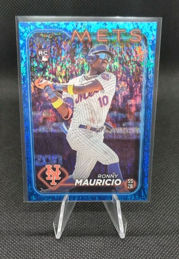 2024 Topps Rookie Ronny Mauricio #224 Blue Holofoil /999 New York Mets RC