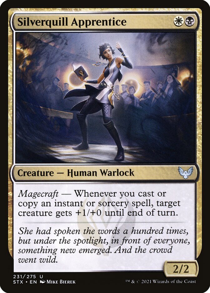 Magic the Gathering (mtg): STX: Silverquill Apprentice - Foil | eBay