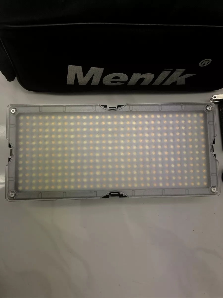 Menik SL 360A 360 LED Dimmable Camcorder Bi Color Light Panel eBay