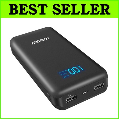 Dual Output 26800mAh Portable Power Bank with Hidden LCD for Easy Monitoring