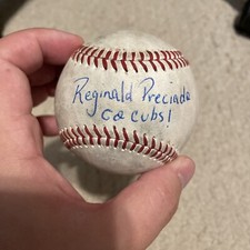 Reginald Preciado Chicago Cubs Full Name Auto Signed Ball Baseball Guaranteed