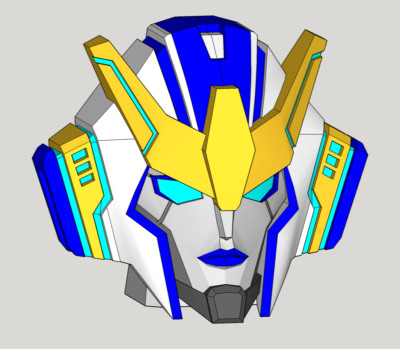 Strongarm Robot head unpainted compatible Transformers Deluxe Class Legacy