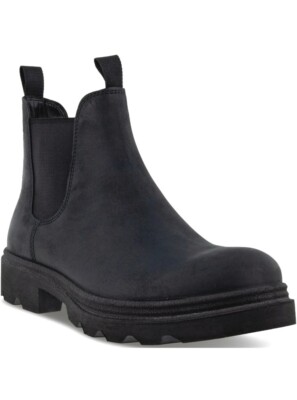 ECCO Grainer Black Chelsea Ankle Boot Water Resistant EU 46 Men's 12 - 12.5 US 