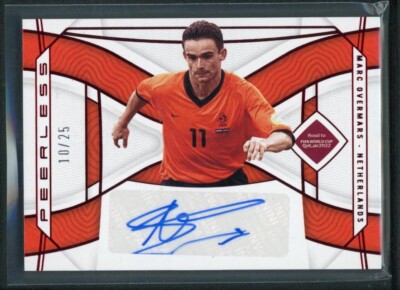 2022 MARC OVERMARS 10/25 AUTO PANINI NATIONAL TREASURES FIFA ROAD TO WORLD CUP