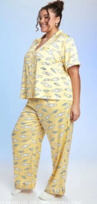 Forever 21 Hello Kitty&Friends Cinnamoroll Satin Pajama Set Plus Size 2X, 18/20