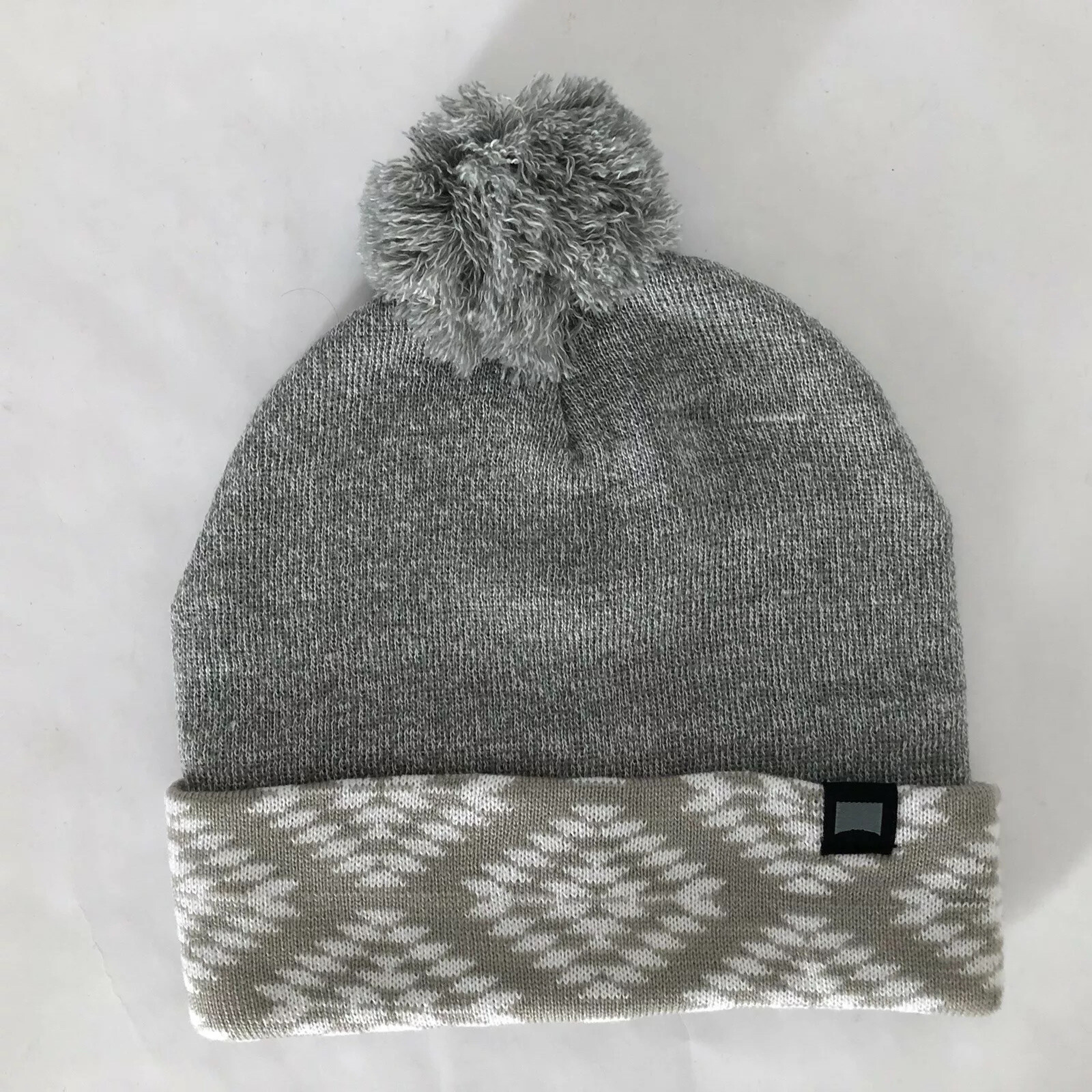 Giant Snow Pom Winter Beanie Hat For Men One Size NWT