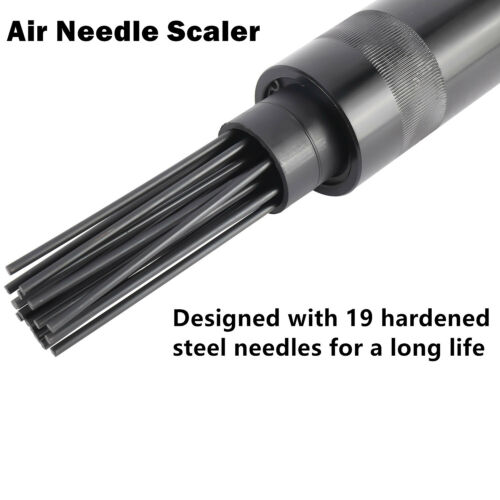 Pneumatic Air Needle Derusting Gun Pistol Grip Slag Rust Deburring Removal Tool - Picture 4 of 7