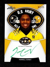 2014 Leaf Army All American Bowl TERRELL CUNEY Green Ink Autograph 02/25