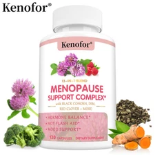 Menopause Relief Supplement for Women, with Vitamin,Black Cohosh 120 Capsules