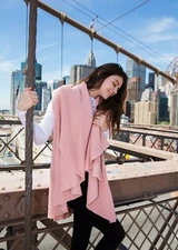 Look By M Women's Basic Shawl Vest 4 In 1 