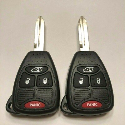 2 New OEM Electronics Keyless Entry Remote Key Fobs RHK 4 Button M3N5WY72XX
