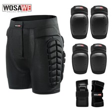 WOSAWE Skiing Skating Skateboard Snowboarding Hip Impact Shorts Knee Pads Guards