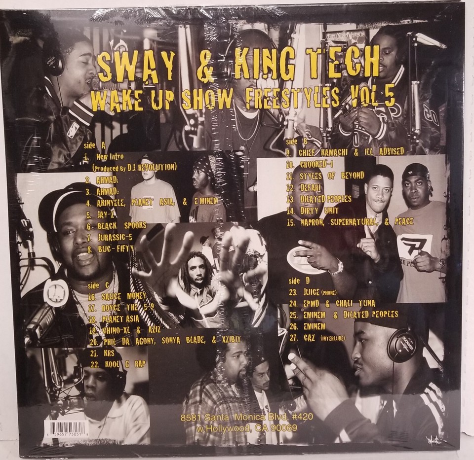 Sway & King Techwake Up Show Freestyles Vol. 5 2LP Vinyl SEALED eBay