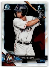 2018 BOWMAN CHROME PROSPECTS AARON KNAPP MIAMI MARLINS #BCP5