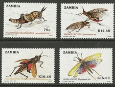 Zambia   1989   Scott # 478-481    Mint Never Hinged Set